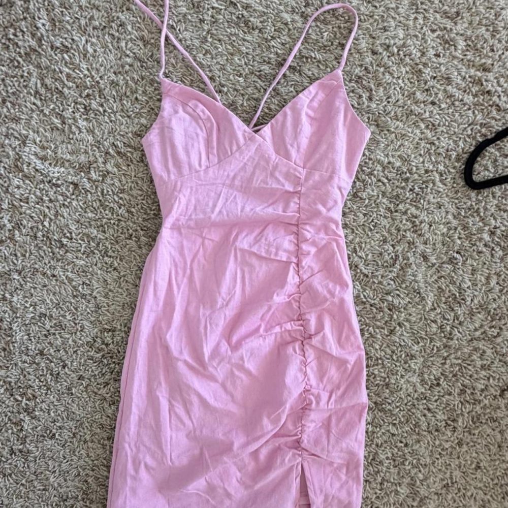 Princess Polly Ariana Mini Dress in Pink Petite, size US 4 / AU 8. New with tags